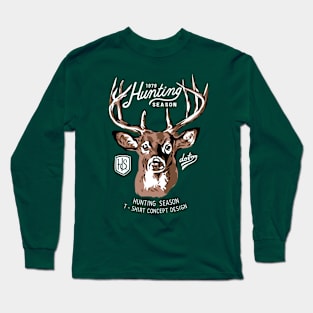 hunting season - deer hunting(dark shirt) Long Sleeve T-Shirt